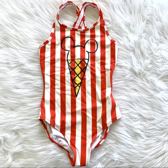 Hanna Andersson Other - Hanna Andersson x Disney Red Striped Swim Suit